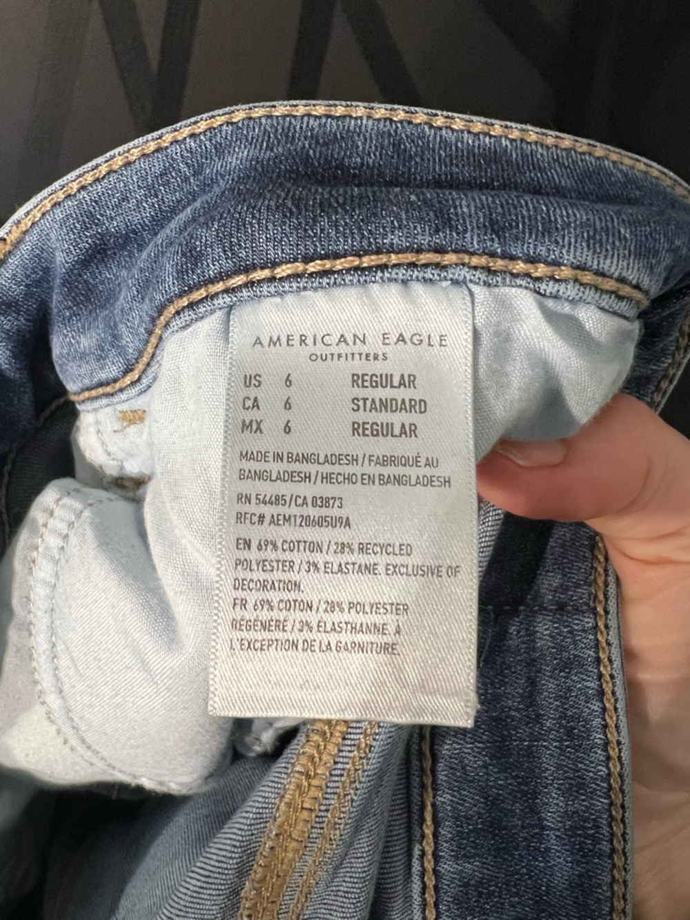 American Eagle Skinny Jeans 6 regular - Picture 5 of 6